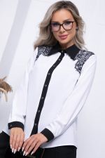 Блуза "Аника" Б7256 (белая) LT Collection (Акция)