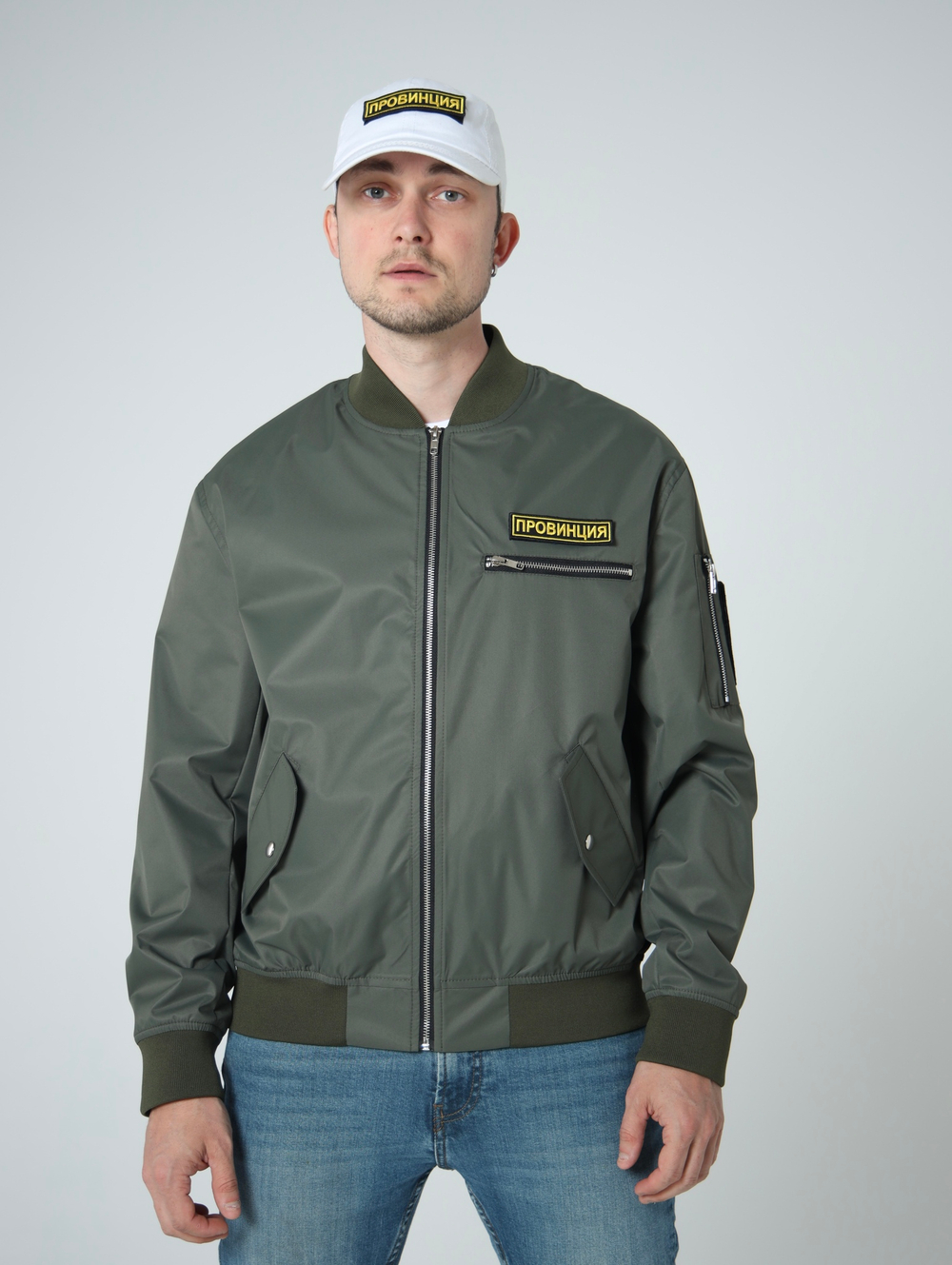 Купить бомбер мужской провинция хаки