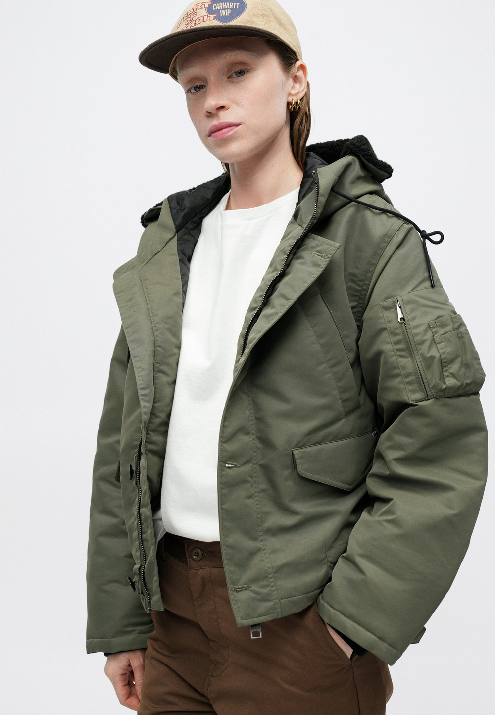 Carhartt WIP OLTERA - Зимняя куртка - Хаки
