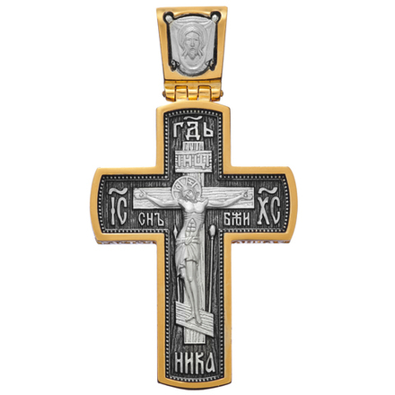 Крест из серебра/Позолота/Арх. Михаил