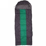 Спальник одеяло с капюшоном 220*85см 2000гр серо-зелёный +0С