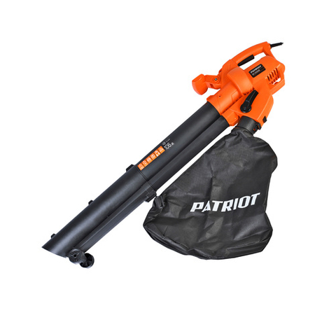 Воздуходувка-пылесос-измельчитель PATRIOT BV2000E (3-в-1), электрический (2 кВт, 15000 об/мин, 75м/с, 720м3/ч, травосборник 40л)