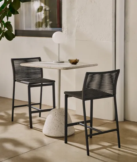 Уличный полубарный стул Culip 65 см, серый