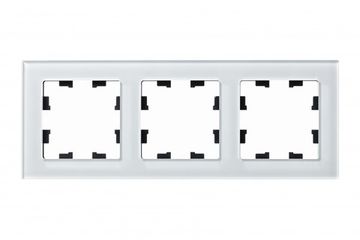 Рамка 3-м AtlasDesign Nature стекло бел. SE ATN320103