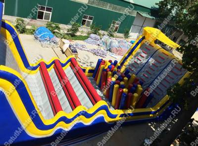 Коммерческая надувная полоса препятствий "Зона экстрима" 20,5*5*4,5 м