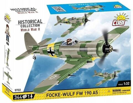 Конструктор пластиковый Cobi Focke-Wulf 190 A5 - Самолет Фокке-Вульфа - 344эл. - Коби 5722