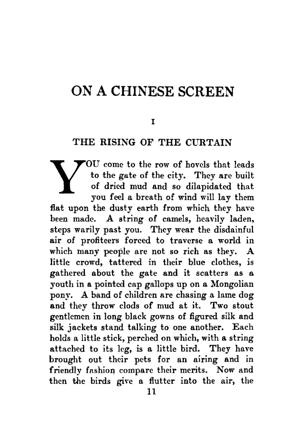 On a Chinese screen | Maugham W. Somerset
