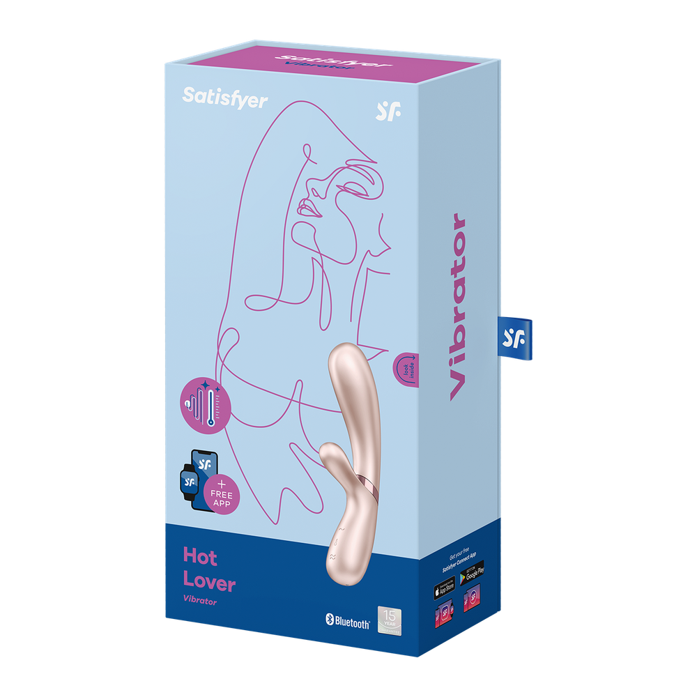 Вибромассажер Satisfyer Hot Lover с возможностью управления через приложение, жемчужный