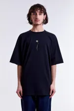 Футболка Гербарий Ромашка Черная