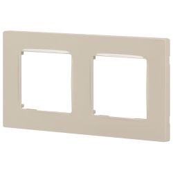Рамка для розеток и выключателей ЭРА Серия 12 12-5202-02 на 2 поста, Классик, слоновая кость