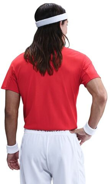 Мужское теннисное поло Nike Court RG Dri-FIT Advantage Slam Tennis - малиновый/белый