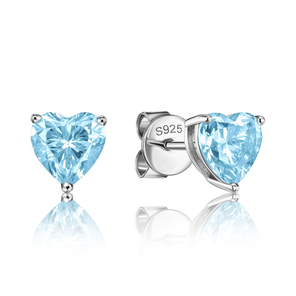 Пусеты сердца