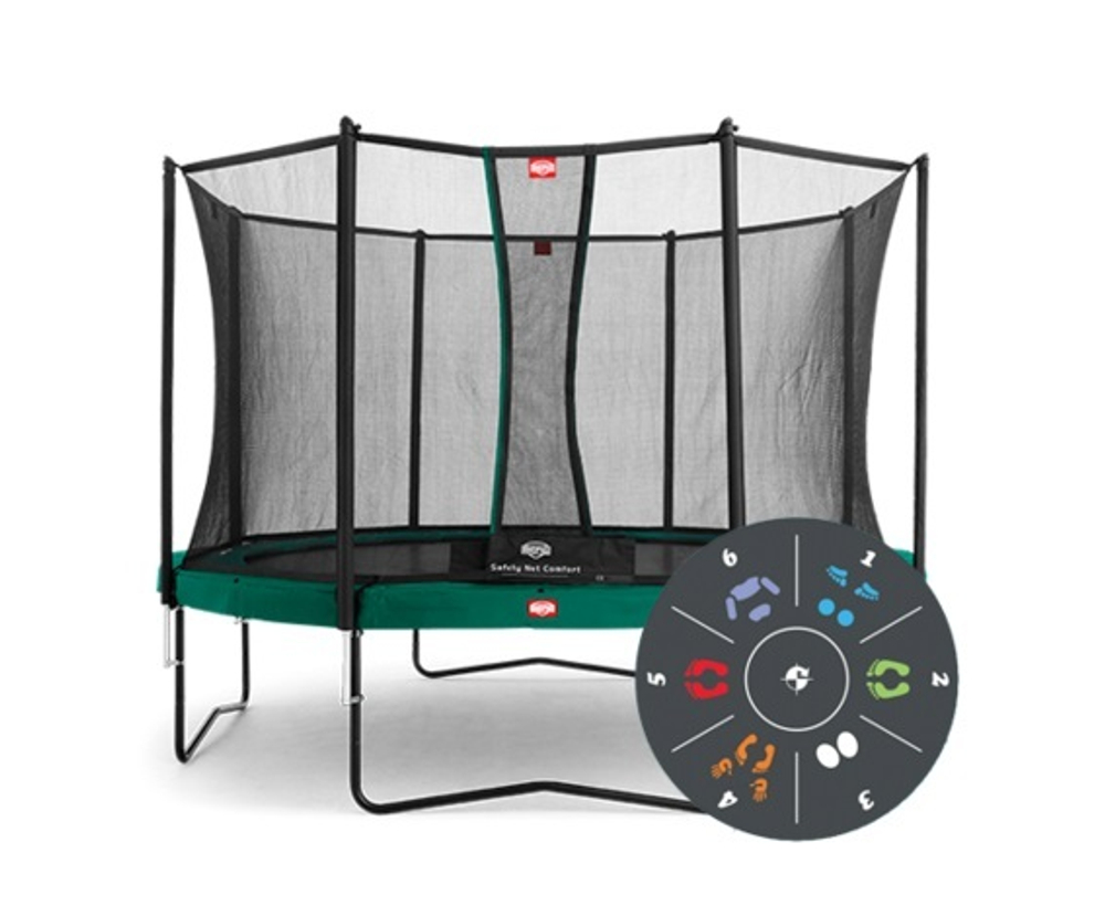 Батут berg champion tattoo 430 с защитной сеткой comfort 430