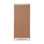 Шкаф-витрина Хемнэс Hemnes/Кымор, ст/пн 90х198х37 см, белый/светло-коричневый