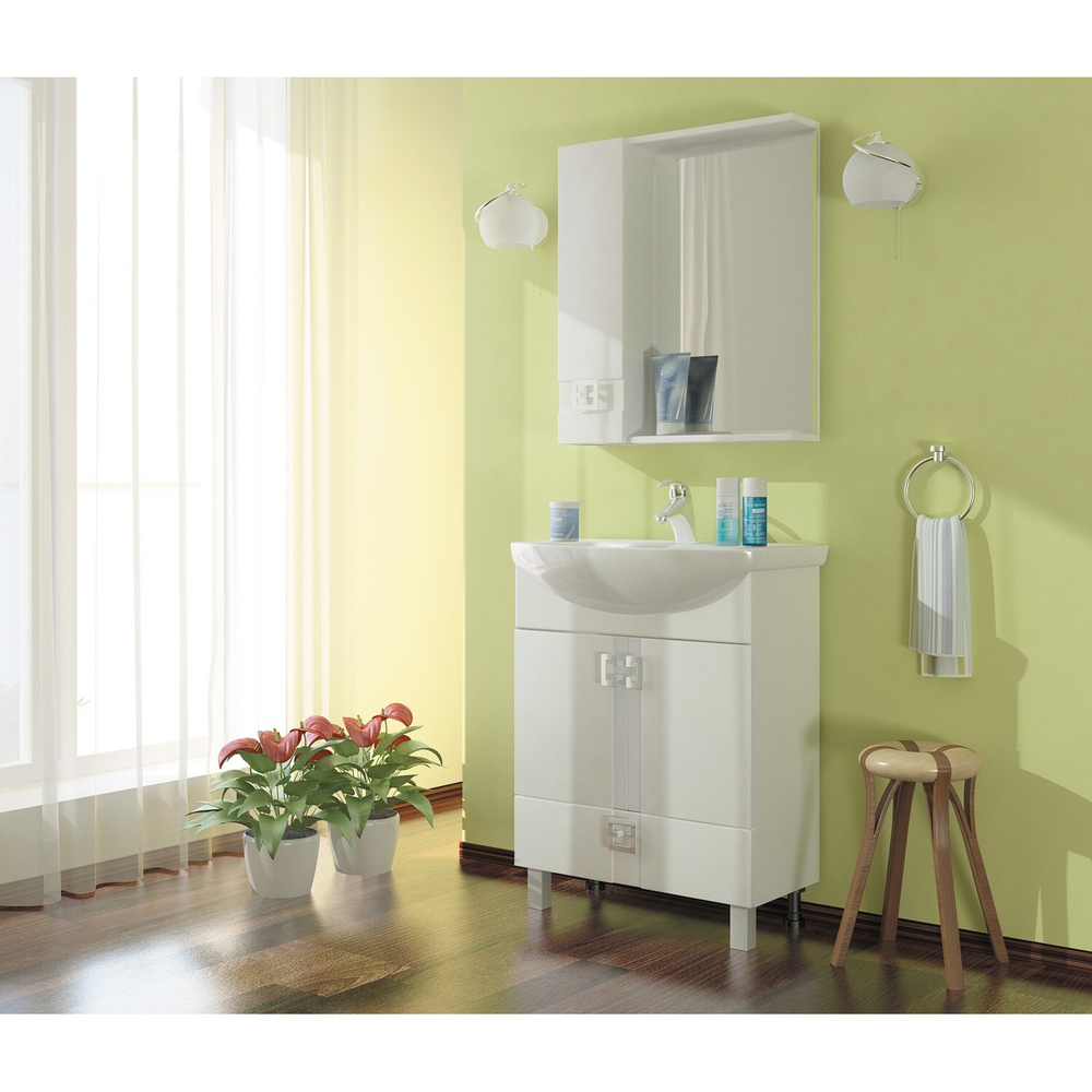 Тумба для ванной MIXLINE "КВАДРО 1-75"  под ум.Элеганс-75 (551698)