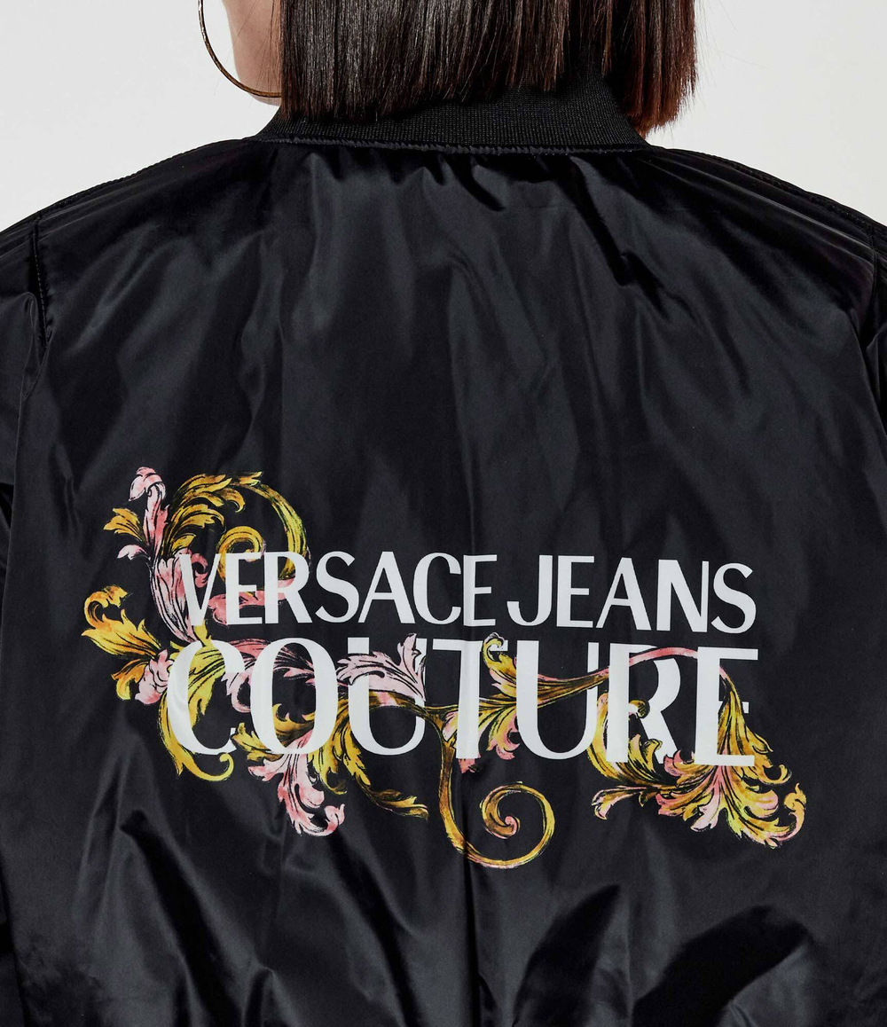 Двухсторонняя куртка бомбер Versace Jeans Couture - черный(78HASD08CQD99)