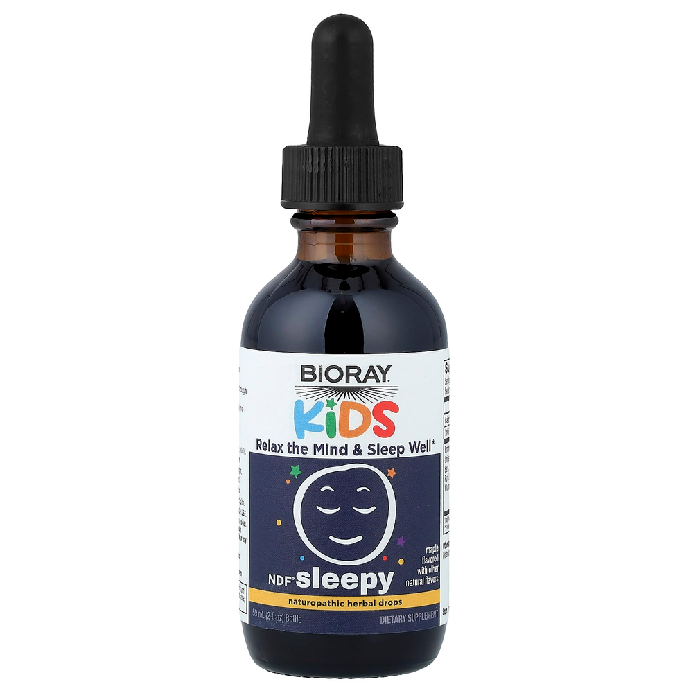 Bioray, Kids, NDF® Sleepy, со вкусом кленового сиропом, без спирта, 59 мл (2 жидк. унции)