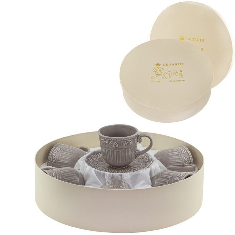 Lenardi 110461 Кофейный набор 12пр. 110 мл БАВАРИЯ в под.уп.(х8)Керамика