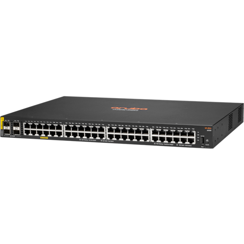 Коммутатор (свитч) HPE R8N85A Aruba 6000 48G Class4 PoE 4SFP 370W Switch