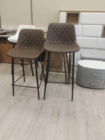 Стул полубарный CQ-8397A коричневый 2075