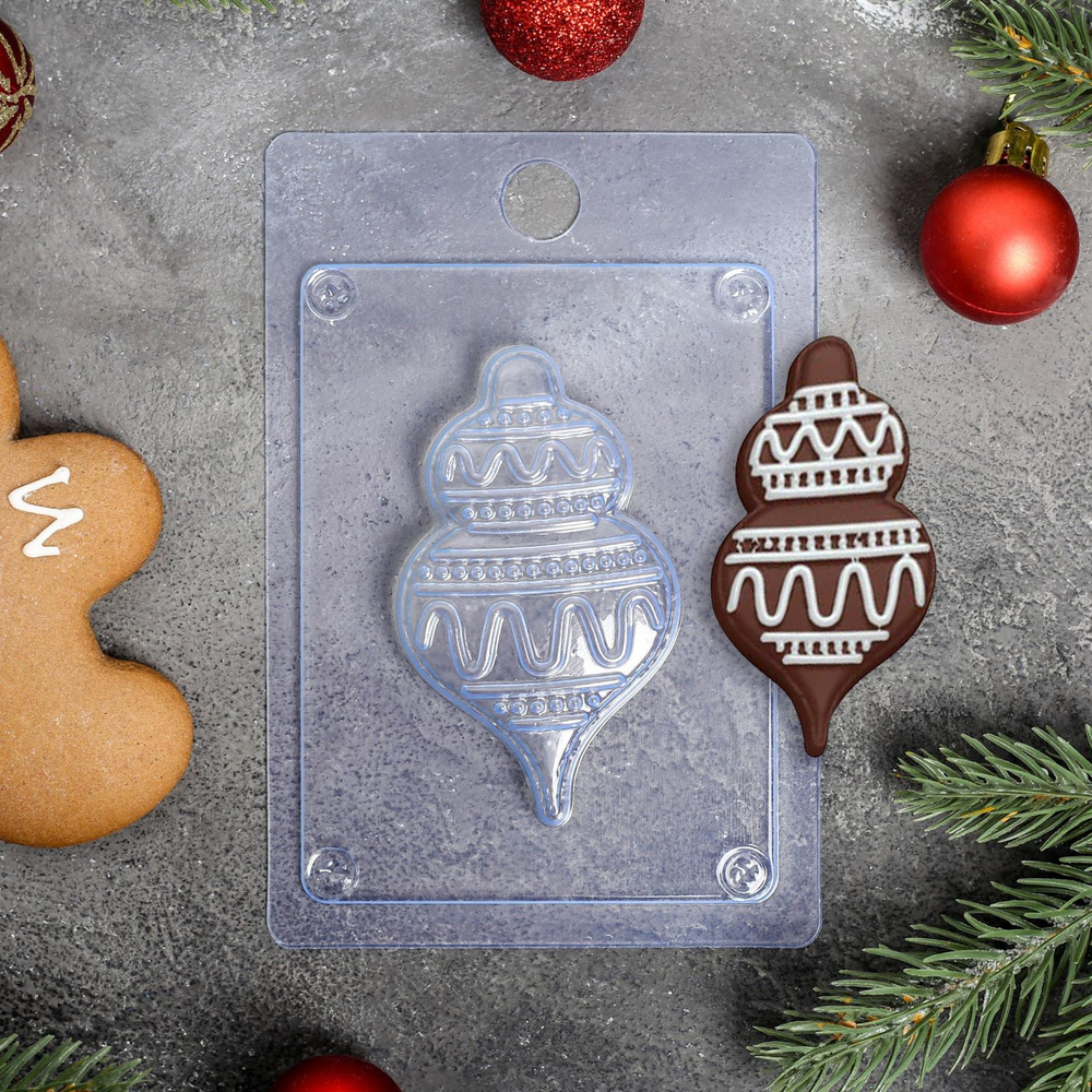 Форма для шоколада «Елочная игрушка»