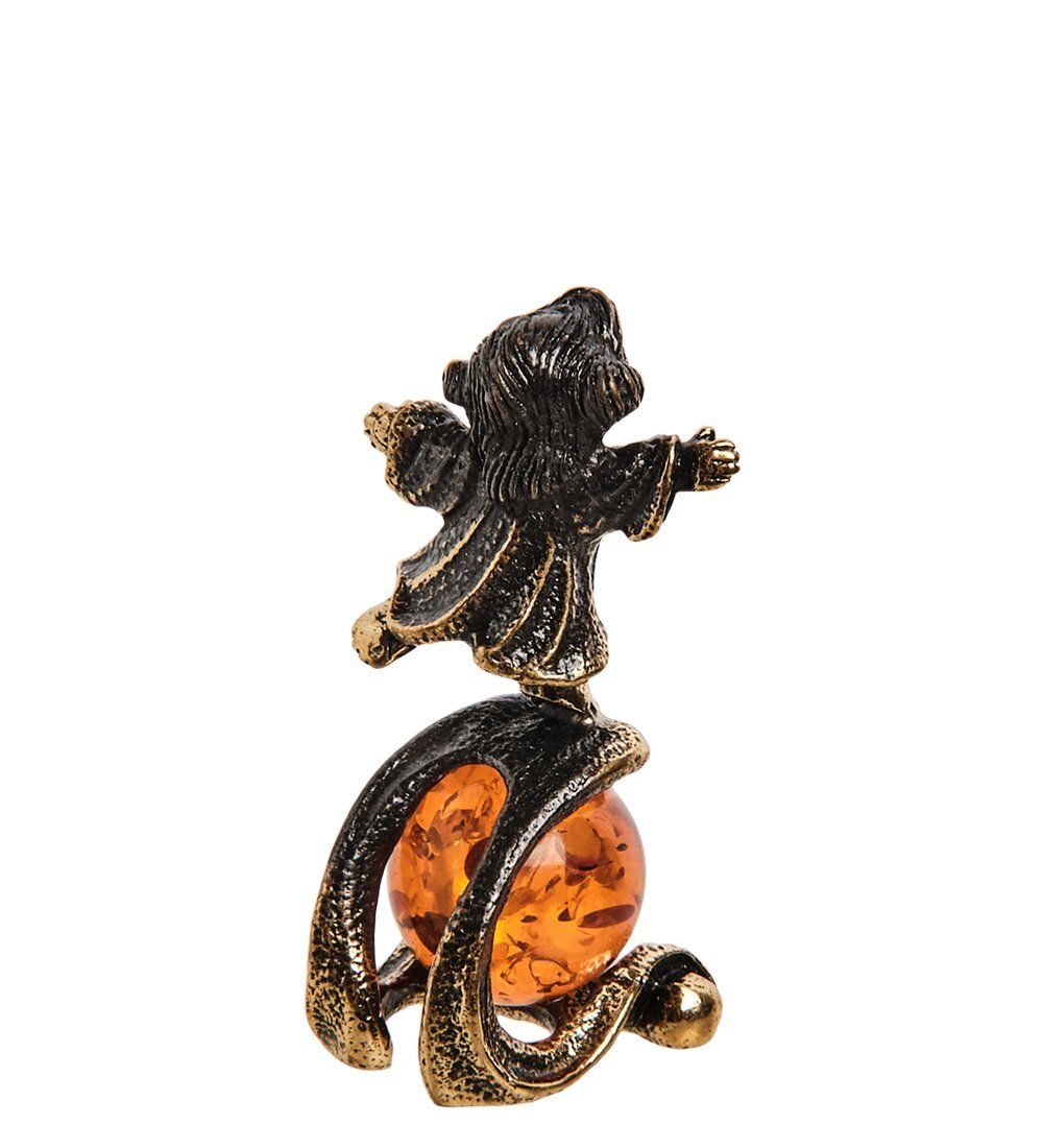 Народные промыслы AM-2882 Фигурка «Знак зодиака-Дева» (латунь, янтарь)