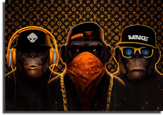 Постер "Обезьяны в LV"