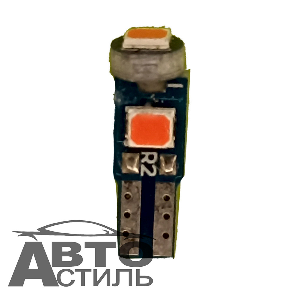 Светодиод 12V T 5   3SMD RED 3020 обманка сфера (без патрона) 12T5-3SMD-R-обманка