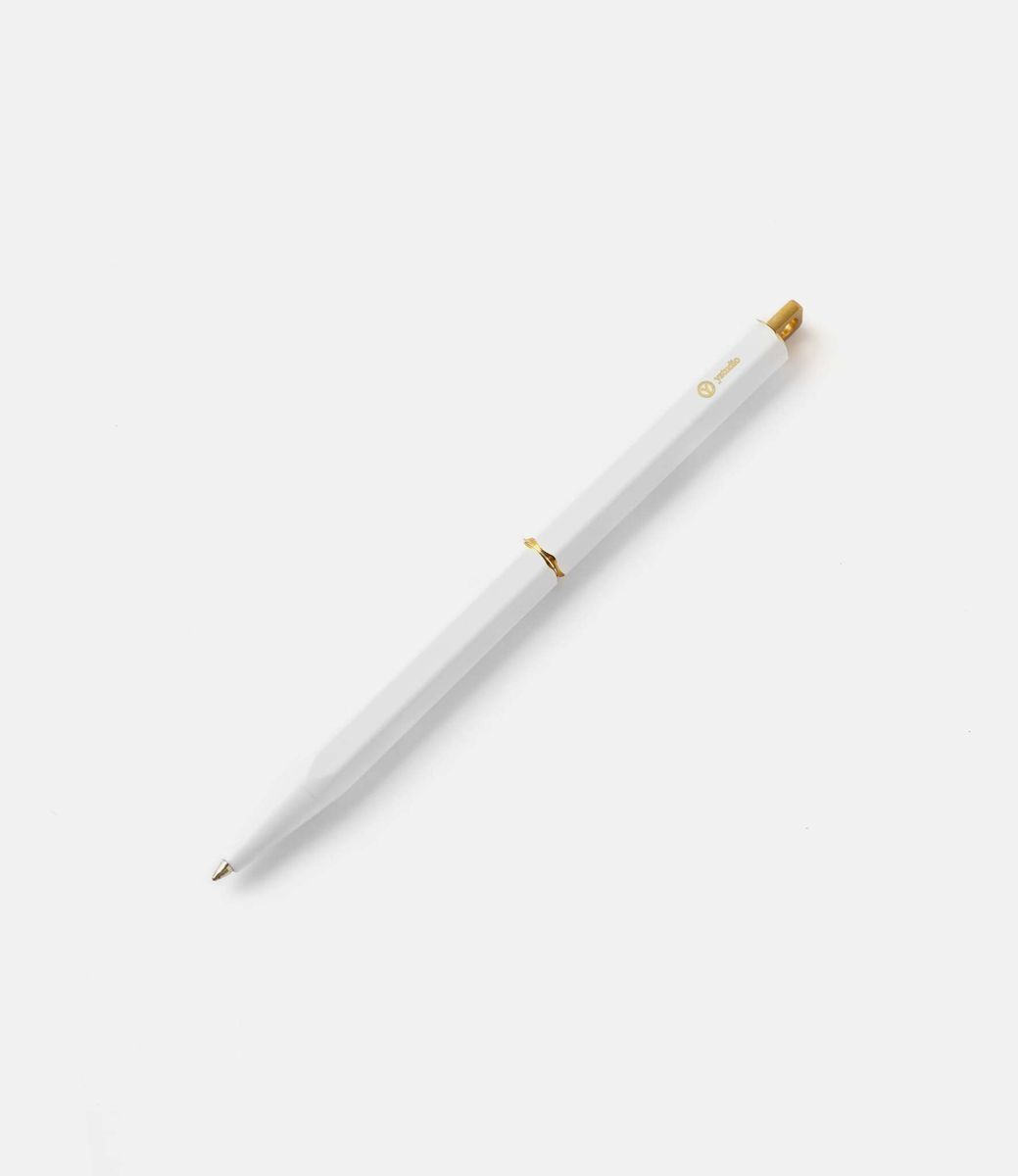 Ystudio Classic Revolve Portable Ballpoint Pen White — портативная ручка