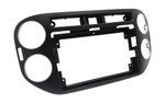 Комплект рамки с разъёмами 9"+can VW Tiguan 2011-2016 (квадратная аварийка) черный глянец - Car-Smart 8008B