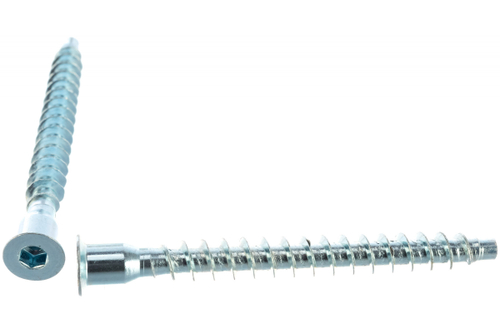 СТЯЖКА ШУРУПНАЯ  ЦИНК 7Х70  БЕЛЫЙ НЕХ 40ШТ 084240