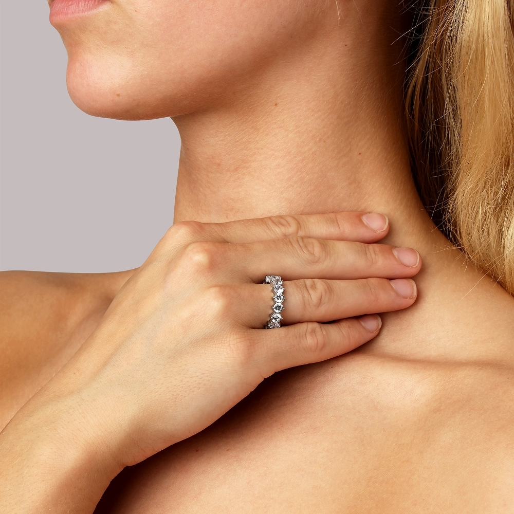 Кольцо Dyrberg Kern MAMBA SS CRYSTAL size III 480184