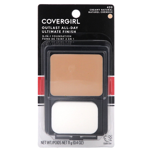 Covergirl, Outlast All-Day, тональный крем 3 в 1, тон 420, кремовый, натуральный, 11 г (0,4 унции)