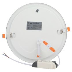 Светильник светодиодный встраиваемый Даунлайт ЭРА LED 1-18-6K/1 Slim панель 18Вт 6500К круглый | Downlight