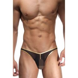 Мужские трусы слипы черно-розовые Cosmos Colors L20BPG