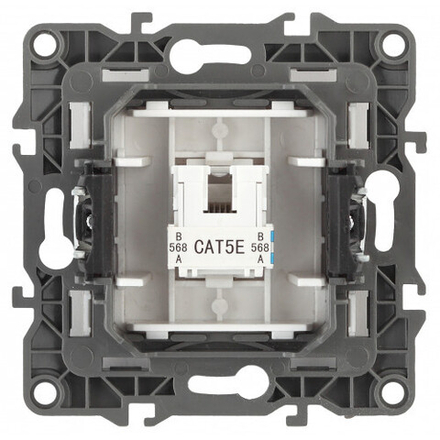 12-3107-13 ЭРА Розетка информационная RJ45, IP20, Эра12, бронза