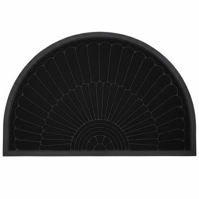 Коврик 40*60см придверный УЮТ Классик полукруглый, черный