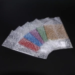 Пакет на жестком дне, рисунок «мошка» (дно 14*14; выс.53см)