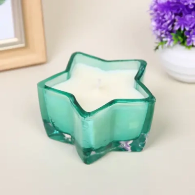 Свеча в стакане «Звездная ночь» 10,5*5,5 см, Изумруд