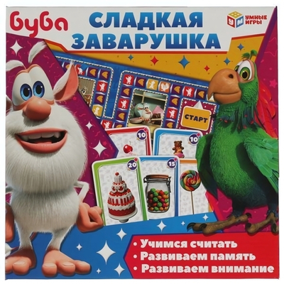 Игра-ходилка с карточками "Буба. Сладкая заварушка" 4680107924957 (Умные игры)