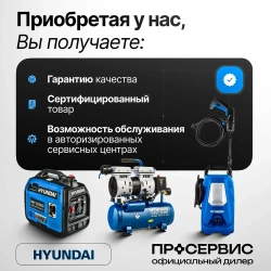 Генератор бензиновый трехфазный 8 кВт 400В Hyundai HHY 10000FE-3 ATS, бензогенератор с встроенным блоком автозапуска, электростанция 89,5кг