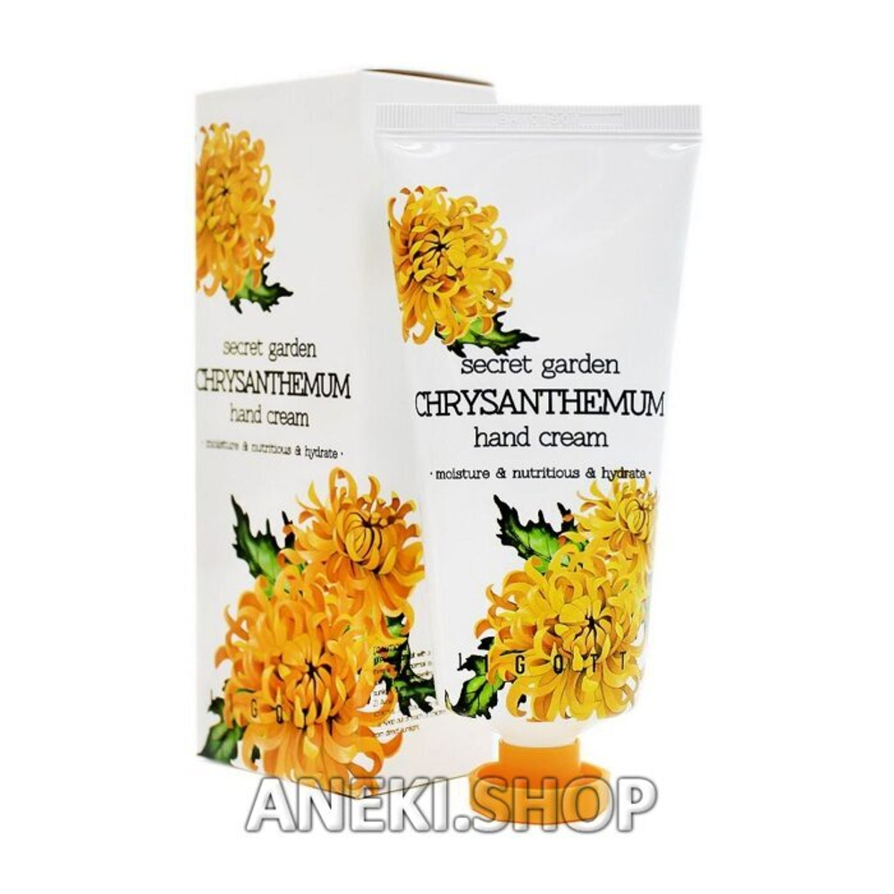 Крем для рук с экстрактом хризантемы 100 мл JIGOTT SECRET GARDEN CHRYSANTHEMUM HAND CREAM