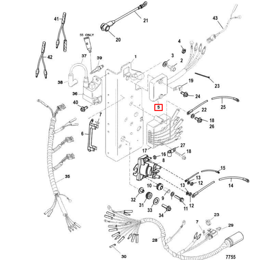 Ограничитель оборотов MERCURY 30-90 (Quicksilver)