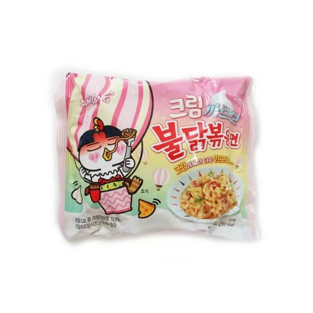 Лапша Острая курица Сливочная карбонара Samyang 140 г
