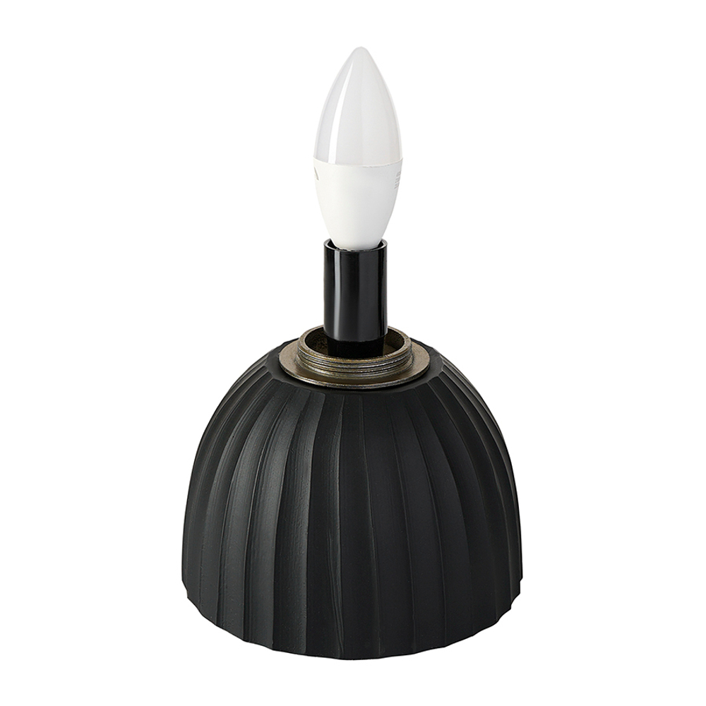 Лампа настольная texture moon, D20х29 см, черная