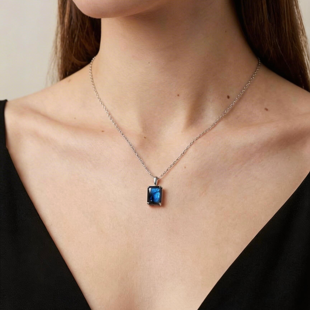 Колье Сингапур с лабрадоритом