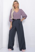 Брюки Марлен НЬЮ (серо-голубые) Б12251-2 LT Collection