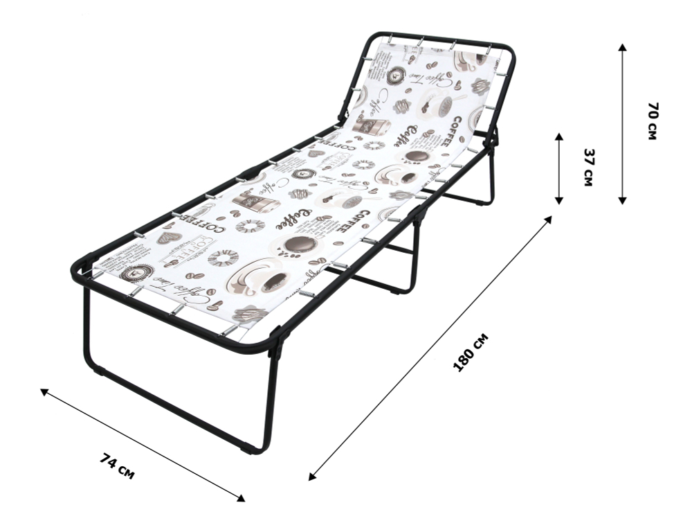 Кровать раскладная Арина (аналог Надин с407) арт.с1249 (цвет ткани бежевый рис.кофе