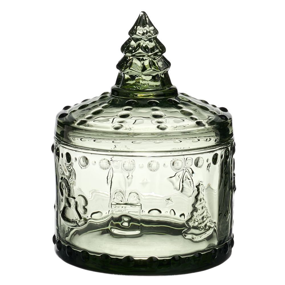 ЕМКОСТЬ ДЛЯ ХРАНЕНИЯ "ЩЕЛКУНЧИК" GREEN, 9*9*12,5 СМ