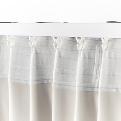 IKEA BLÅHUVA  (ИКЕА БЛÅХУВА)  -  Шторы, 1 пара, светло-серые, 145x300 см